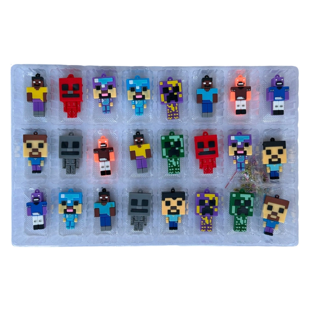 Minecraft Advent Calendar Reward Box includes 24 Toy 3D Character Figures