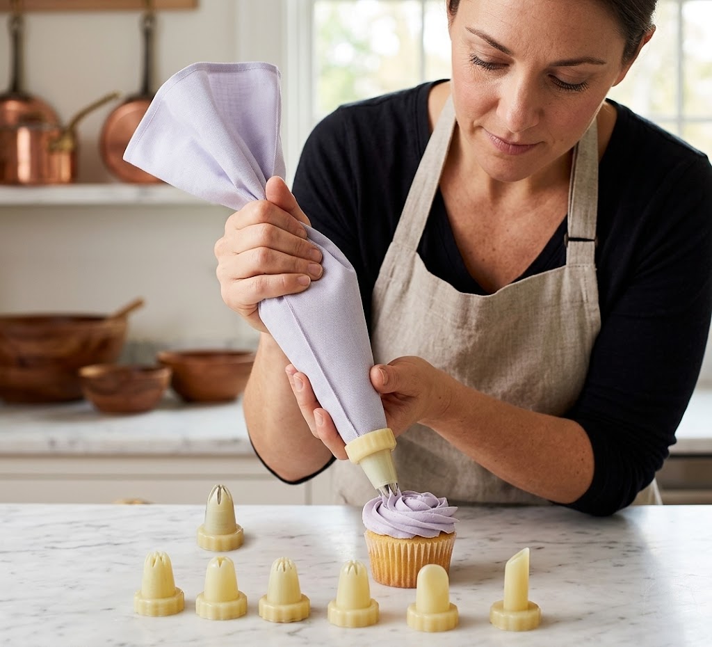Standard Icing Bag With 7 Nozzles Set