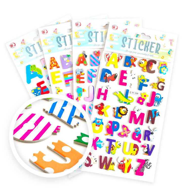 Cute Animals Die Cut Letters Sticker Pack
