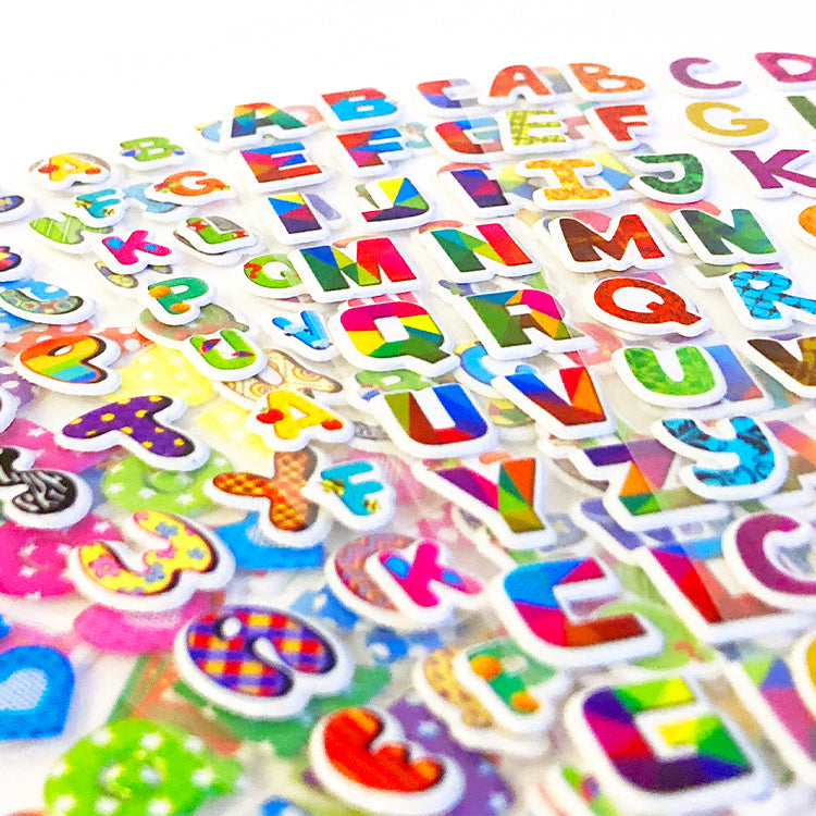 Mini Crazy Letter Sticker Mix