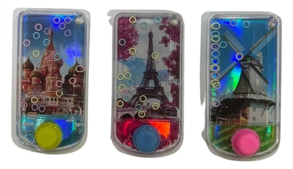 Bubble Ring Game Phone Shape Assorted Colours (Box Of 24)