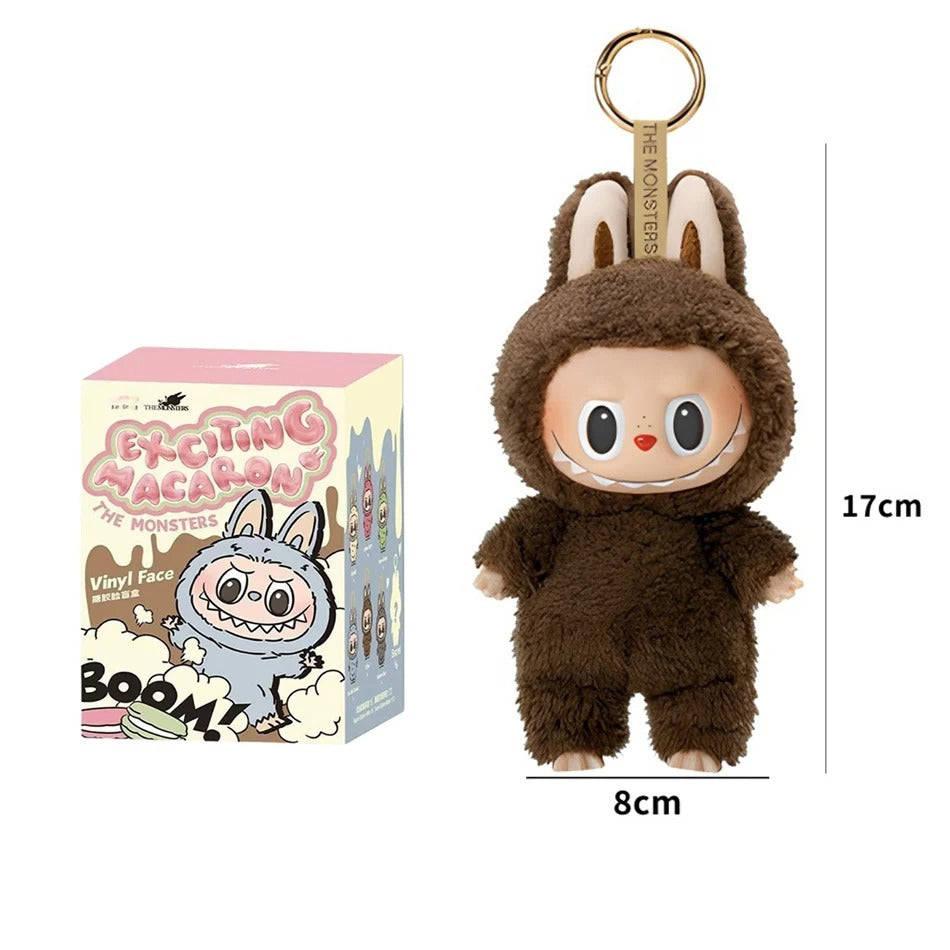 Labubu THE MONSTERS Brown DuoDuo PopMart Style Keyring Keychain Stuffed Plush Toy Doll 17cm VIRAL