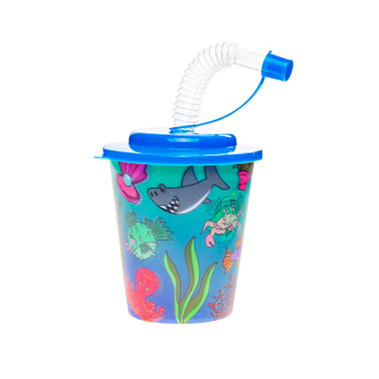 Sealife 3D Beaker + Straw