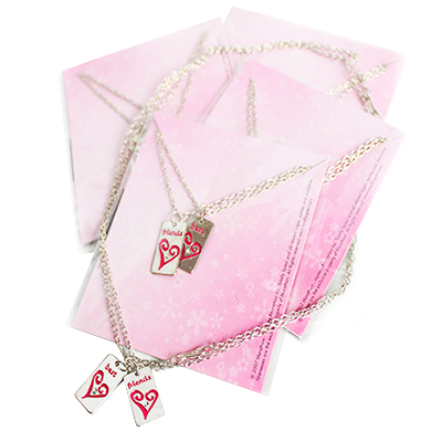 Twin Best Friends Necklace Set x 4