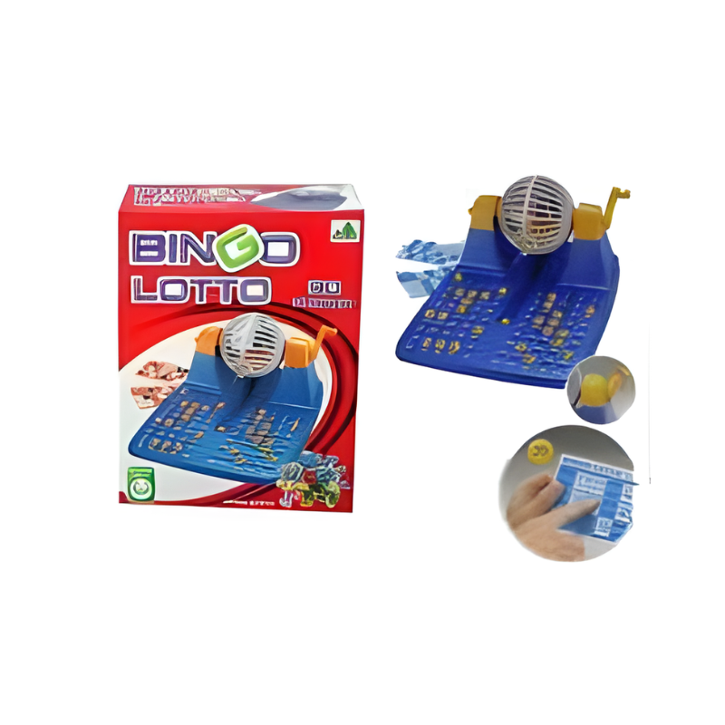 Bingo Game Set Complete Family Entertainment with 90 Numbers and 24 Cards