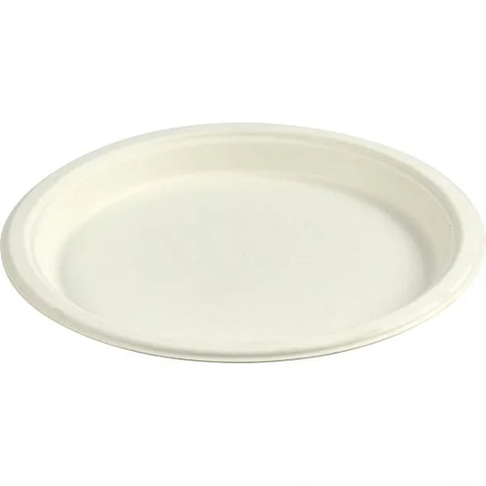 Disposable Compostable Eco-Bio Bagasse Sugarcane Plates 10" Pack of 100 ST81811