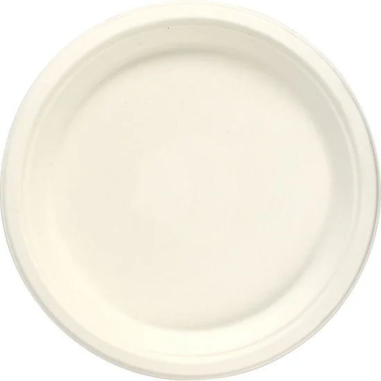 Disposable Compostable Eco-Bio Bagasse Sugarcane Plates 10" Pack of 100 ST81811