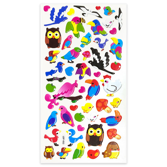 Cute Birds Puffy Sticker Pack