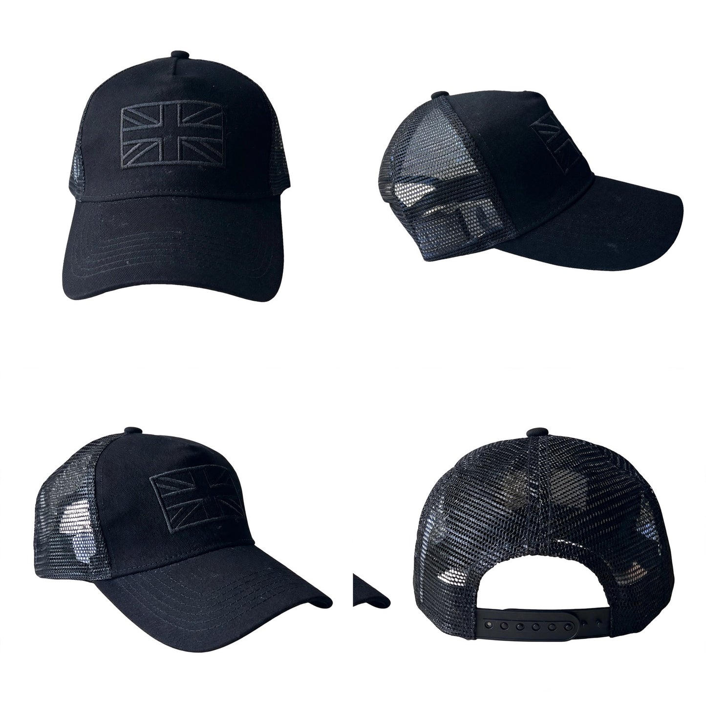 Union Jack Fashion Tonal Trucker Cap - 4 Colours