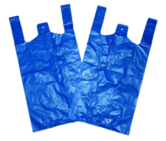1000 Pack Disposable Plastic Bags Large Blue