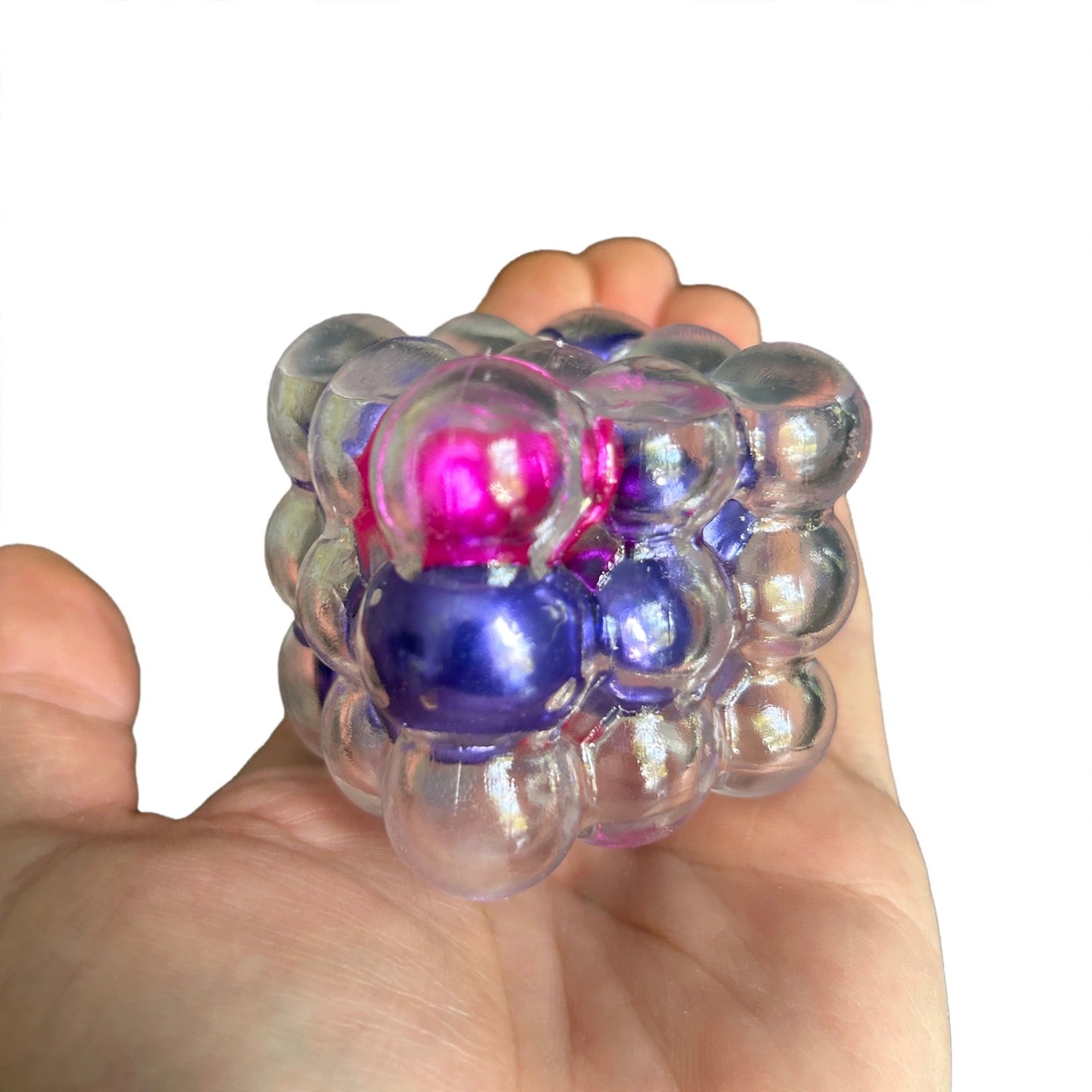 Viral Pearl Crackle Cube - Galaxy Mix Colour Squishy Fidget Sensory Toy