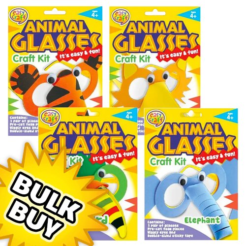 Animal Fun Glasses Craft Kit Mega Mix ( ONE OFF SPECIAL )