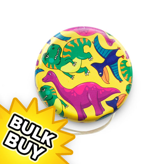 Dinosaur Metal Yo Yos x 24 ( BULK BUY )