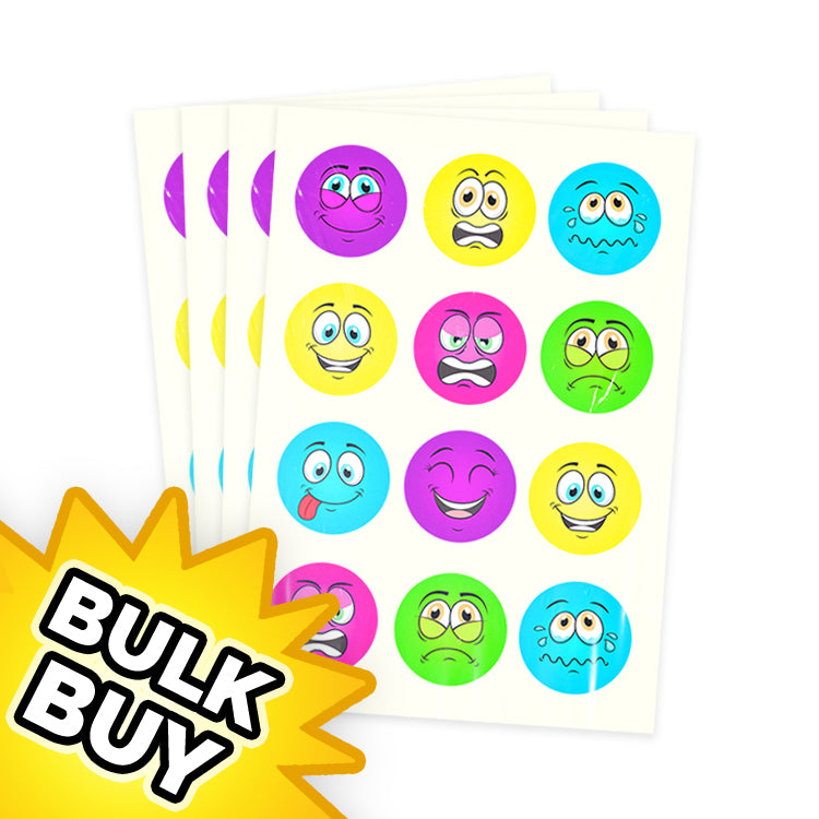 Funny Faces 12 Tattoos Sheet x 48 ( BULK BUY )