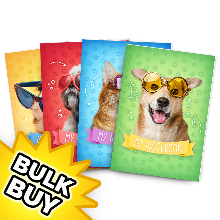 Funny Pets Mini Notebooks x 48 ( Bulk Buy )