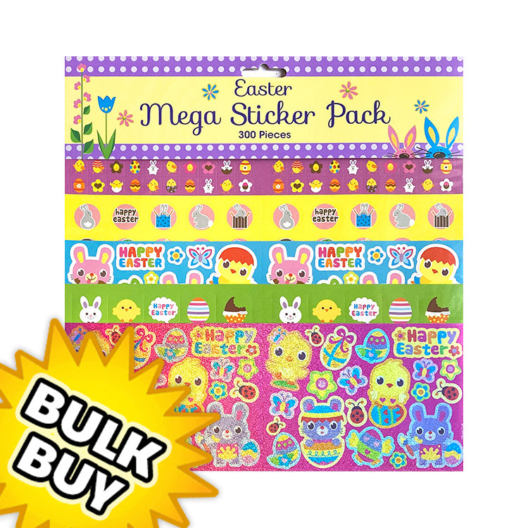Easter Mega Sticker Packs x 12 ( BULK BUY )