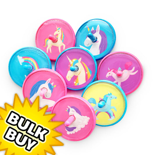 Unicorn Mini Spinning Tops x 120 ( BULK BUY )