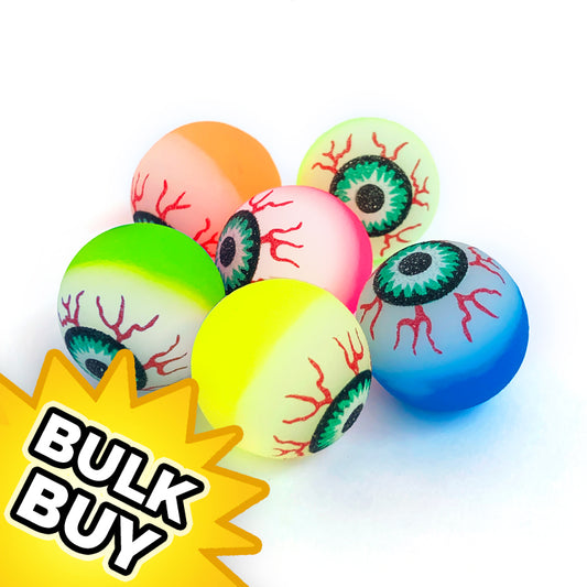 Neon Eyeball Mini Jet Balls x 100 ( BULK BUY )