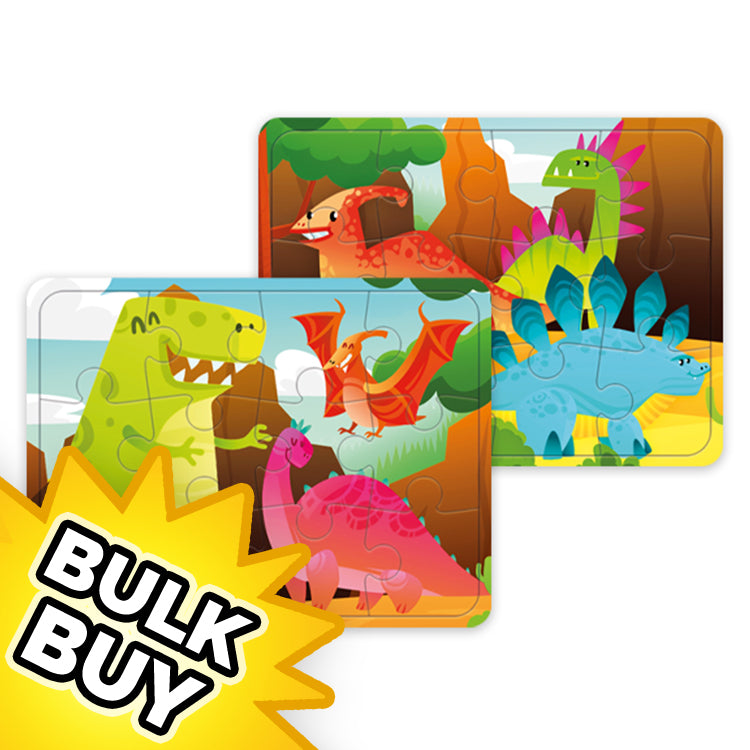 Dinosaur Mini Jigsaw Puzzles x72 (BULK BUY)