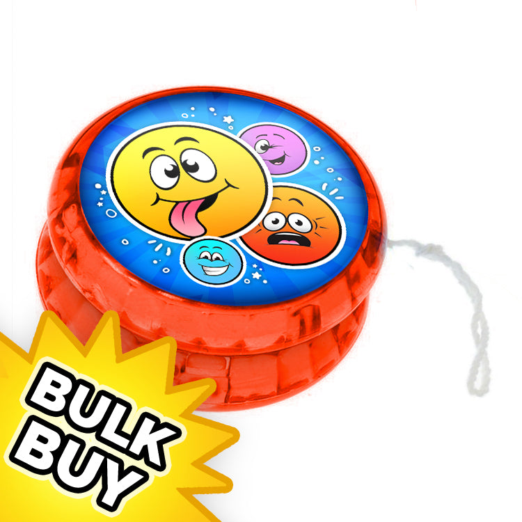 Funny Faces Light Up Yo Yo x12 ( BULK )