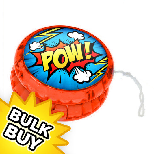 Superhero Light Up Yo Yo x12 ( BULK )