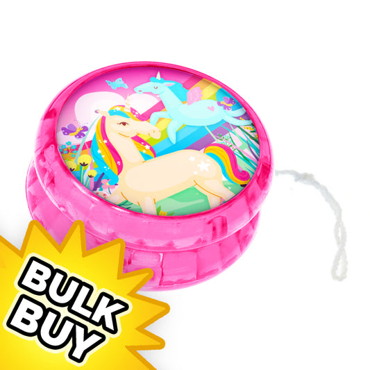 Unicorn Light Up Yo Yo x12 ( BULK )