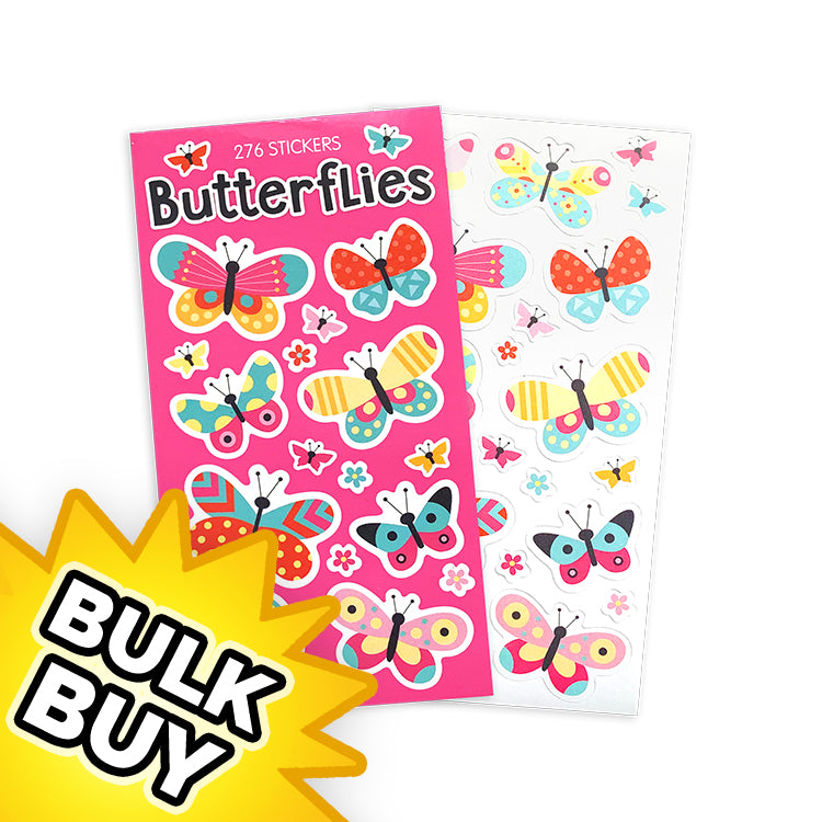 Butterfly Mini Sticker Book x12 ( BULK BUY)