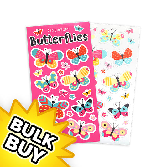Butterfly Mini Sticker Book x12 ( BULK BUY)