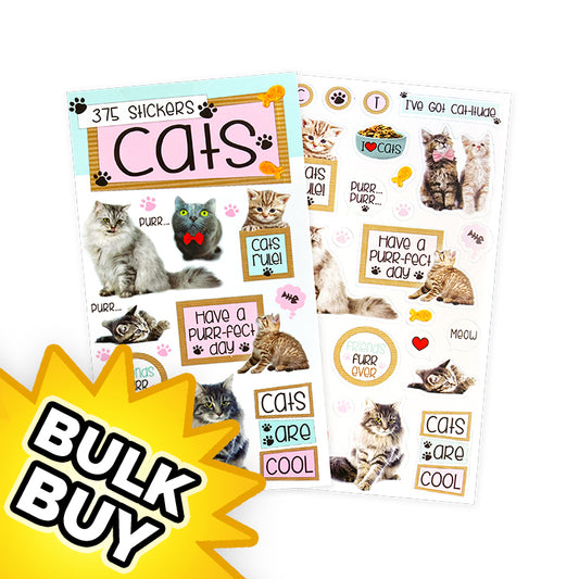 Cats Mini Sticker Book x12 ( BULK BUY)