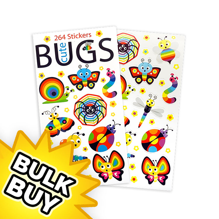 Cute Bugs Mini Sticker Book x12 ( BULK BUY)