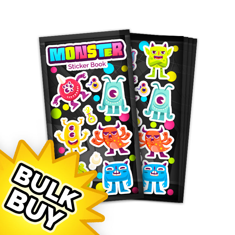 Monsters Mini Sticker Book x12 ( BULK BUY )