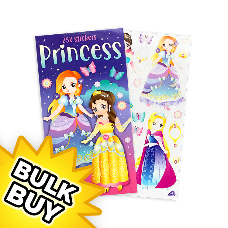 Princess Mini Sticker Book x12 ( BULK BUY)