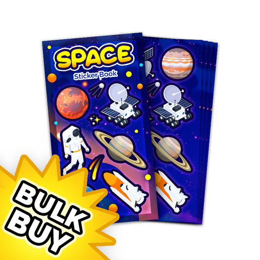 Space Mini Sticker Book x12 ( BULK BUY )