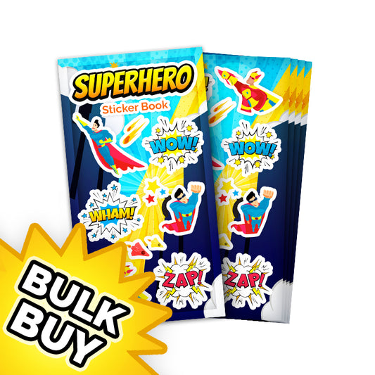 Superhero Mini Sticker Book x12 ( BULK BUY )