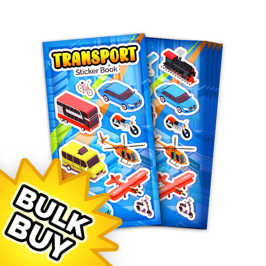 Transport Mini Sticker Book x12 ( BULK BUY )