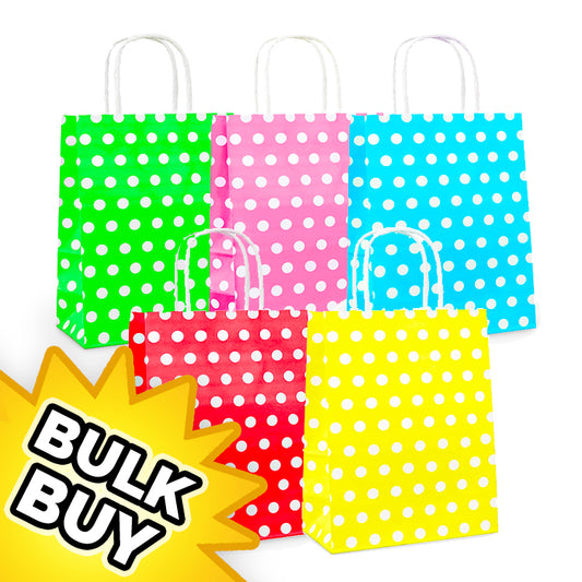Dots Party Bags x 60 ( BULK BUY )