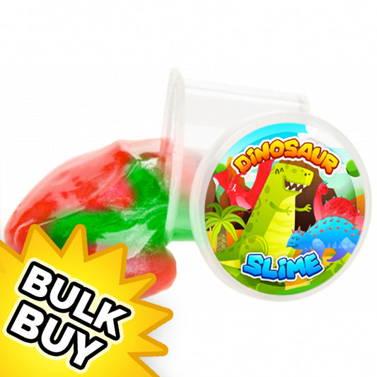 Dinosaur Mini Slime Pots x 48 ( BULK BUY )