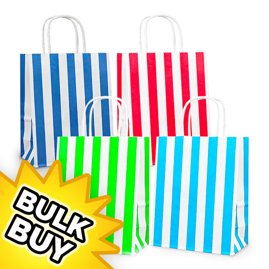 Stripes Party Bags x 48 ( BULK BUY )