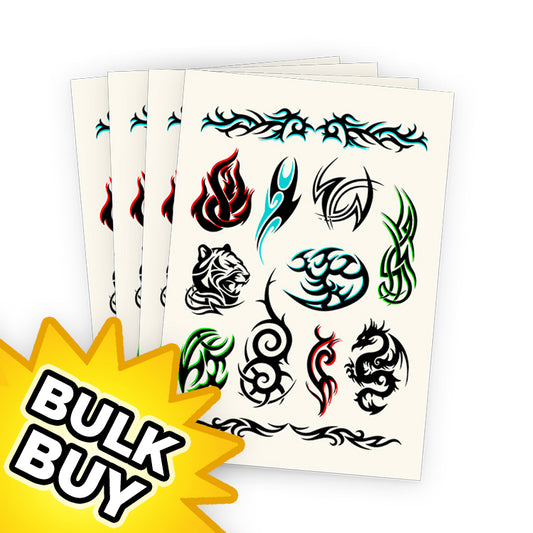 Tribal Tattoo Sheets x 48 ( BULK BUY SPECIAL )