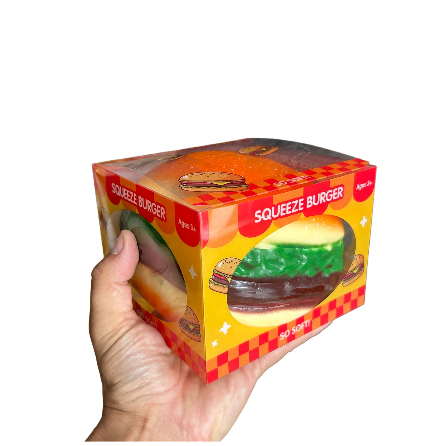 XXL Jumbo Squishy Burger Fidget Squishy Toy in Box