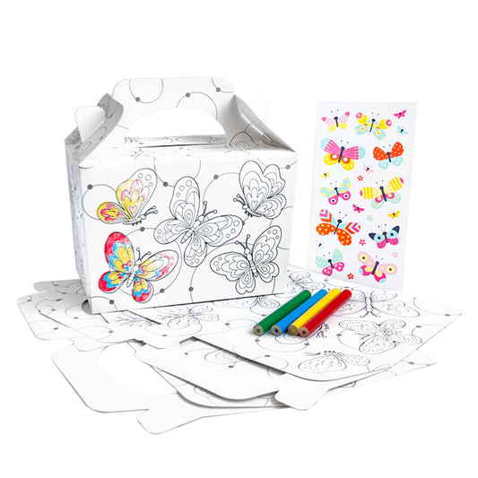 Butterflies Mega 3 Colour In Party/ Lunch Box Set