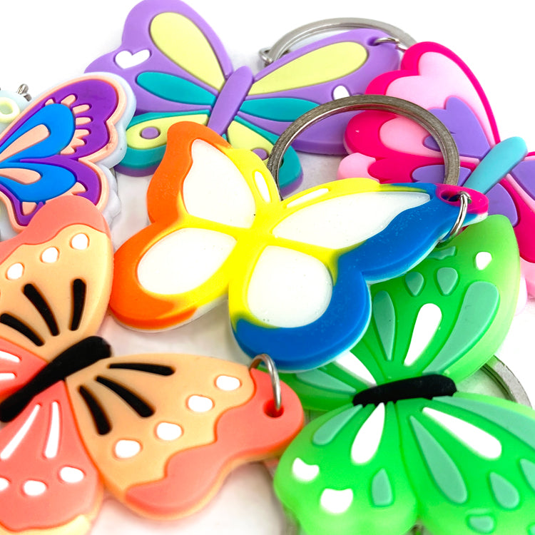 Butterfly Keychains x 6 ( ONE OFF SPECIAL )