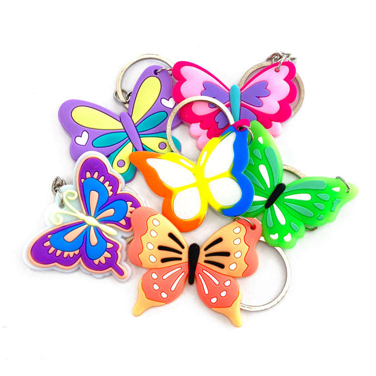 Butterfly Keychains x 6 ( ONE OFF SPECIAL )