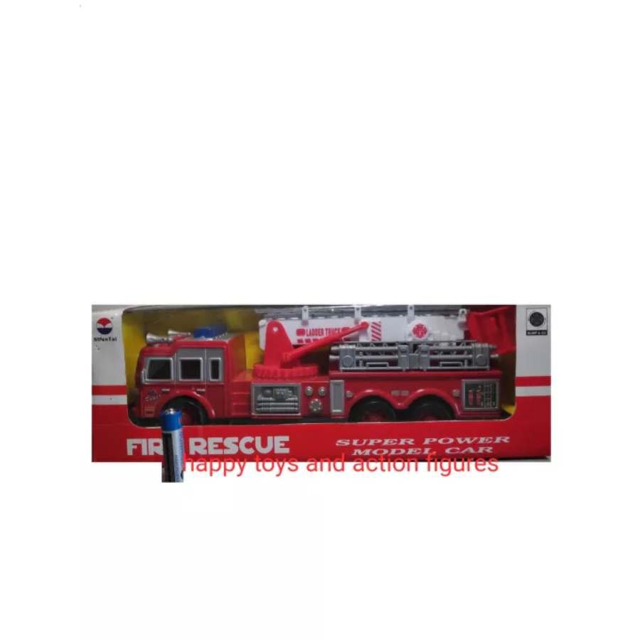 Fire Truck Toy Moving Light And Sound Battery Operated Toy Car For Kids