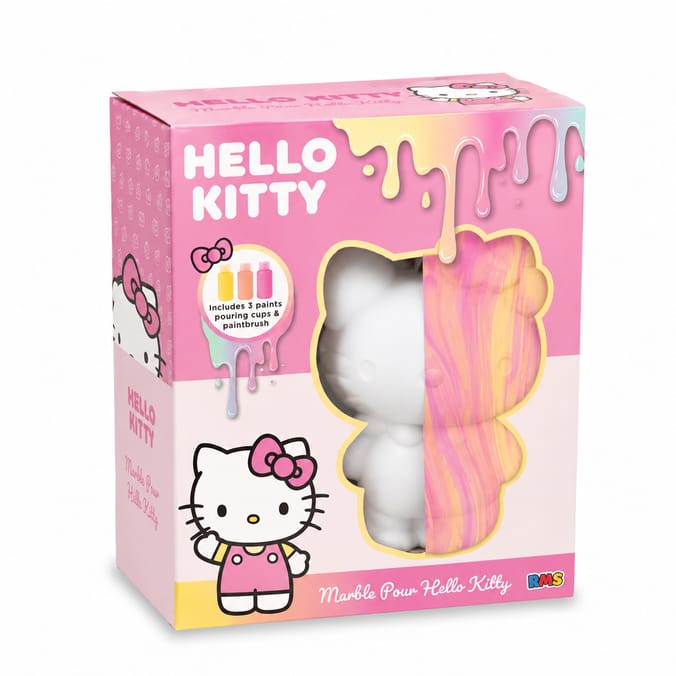 Marble Paint Pour Hello Kitty Craft Kit