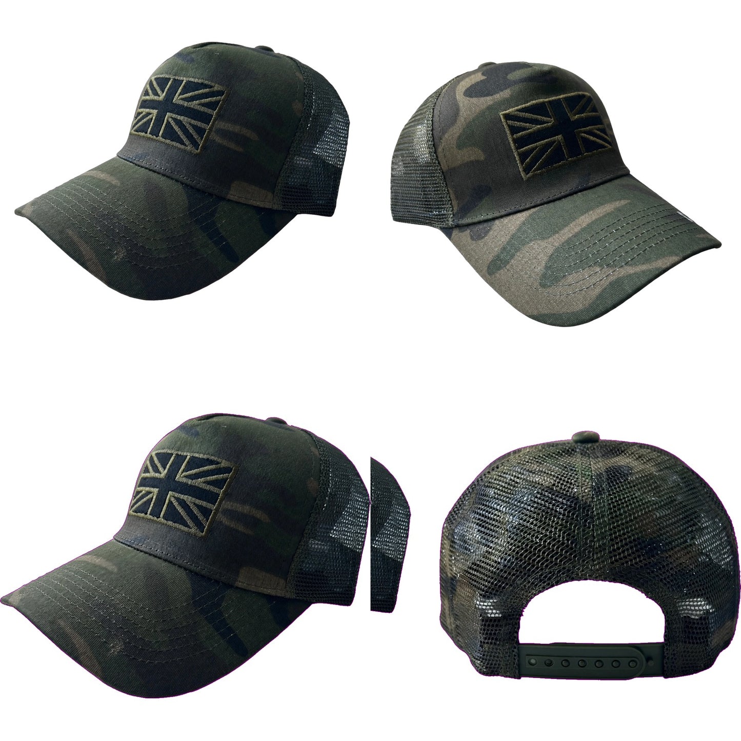 Union Jack Fashion Tonal Trucker Cap - 4 Colours