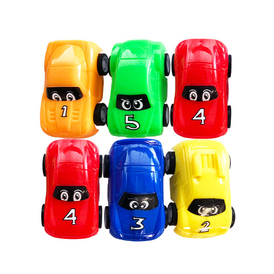Mini Cartoon Pull Back Cars x 5
