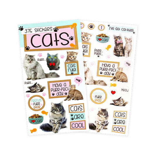 Cats Mini Sticker Book ( 12 sheets)