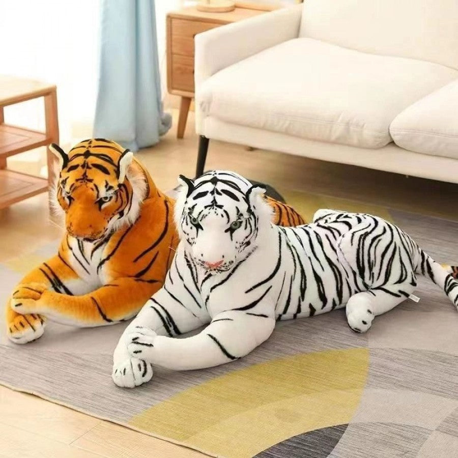 30Cm Plush Tiger Yellow/White