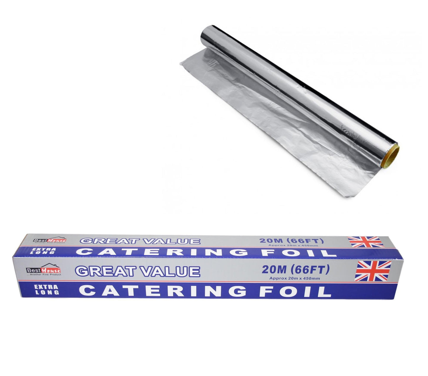 Great Value Kitchen Catering Foil Extra Long Multi Use Foil 20M (66FT) CD1513